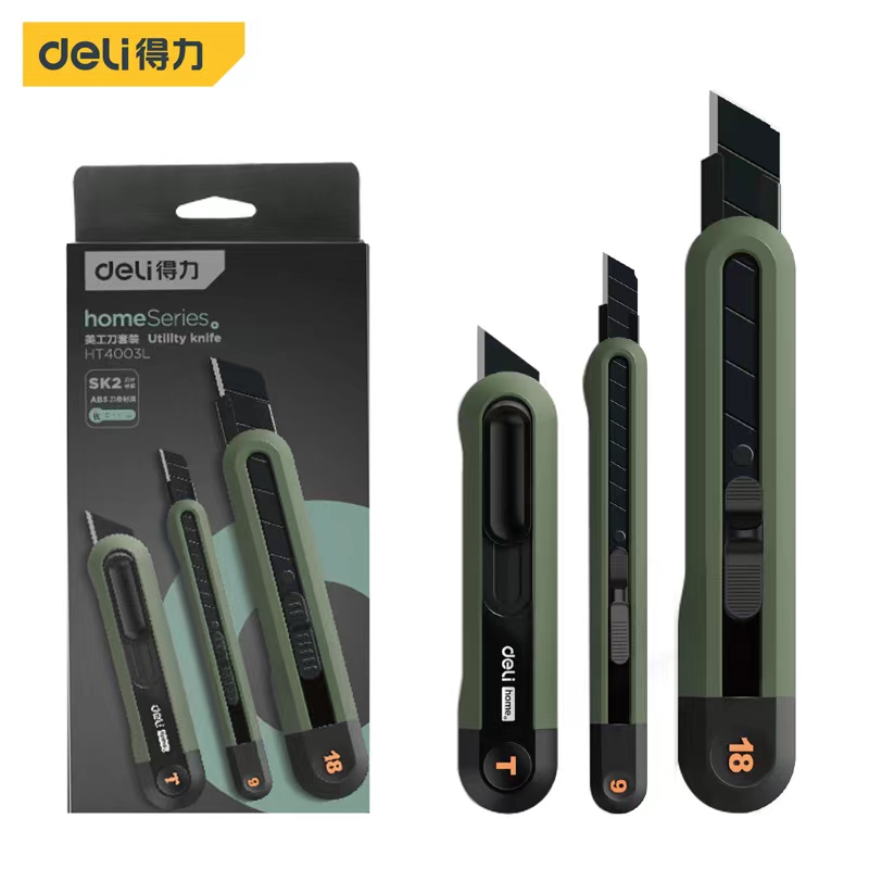 Delikatessen 3-teiliges einstellen Allzweckmesser Kunstschnitzmesser Cutter Schulbedarf Schnittwerkzeuge Tapete Briefpapier Expressversand Sicheres Messer
