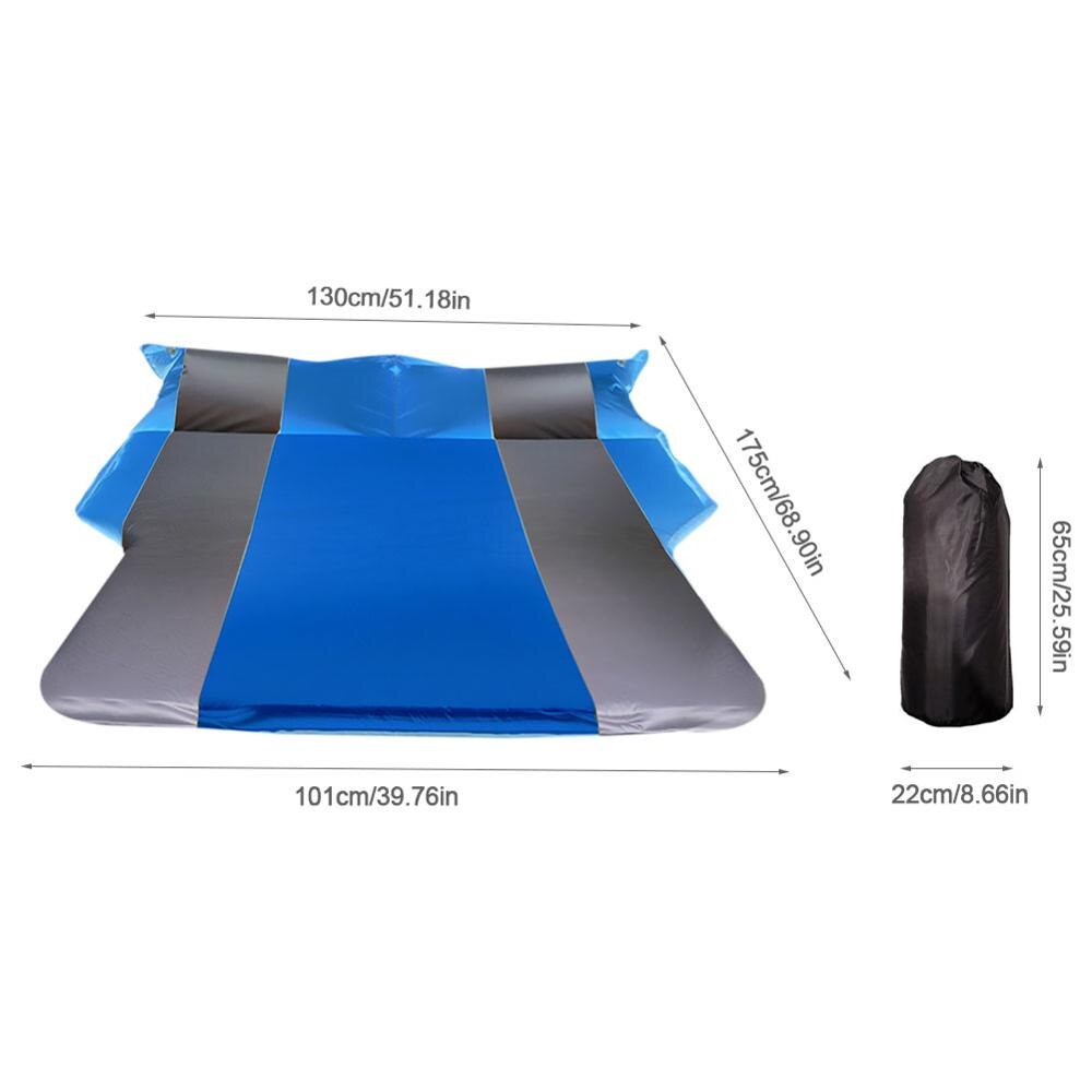 Auto Aufblasbare Bett SUV Auto Matratze Hinten Reihe Auto Reise Schlafen Pad aus-Straße Luft Bett Camping matt Luft matratze Auto Zubehör: Blau