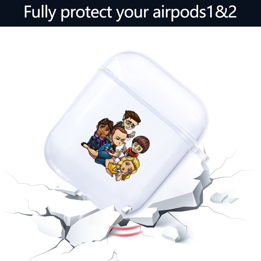 Grappige tv-serie de oerknaltheorie hoesje voor airpods 2 hoesje bluetooth siliconen oplaaddoosje funda voor airpods 2 hoesje airpods 12