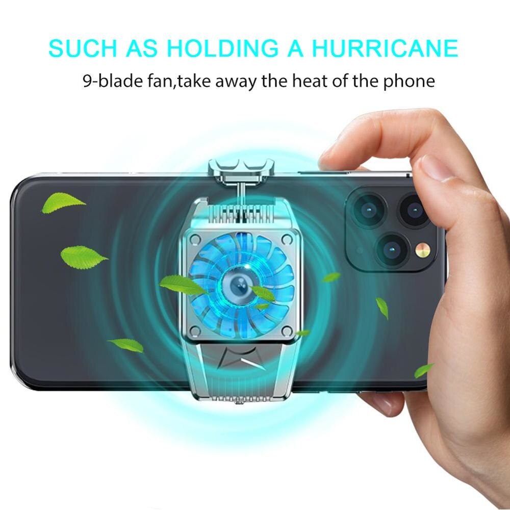 Vogek Mobiele Telefoon Radiator H15 Universele Koelventilator Voor Iphone 12 Cooler Fan Smartphone Koellichaam Voor Live Telefoon Accessoires