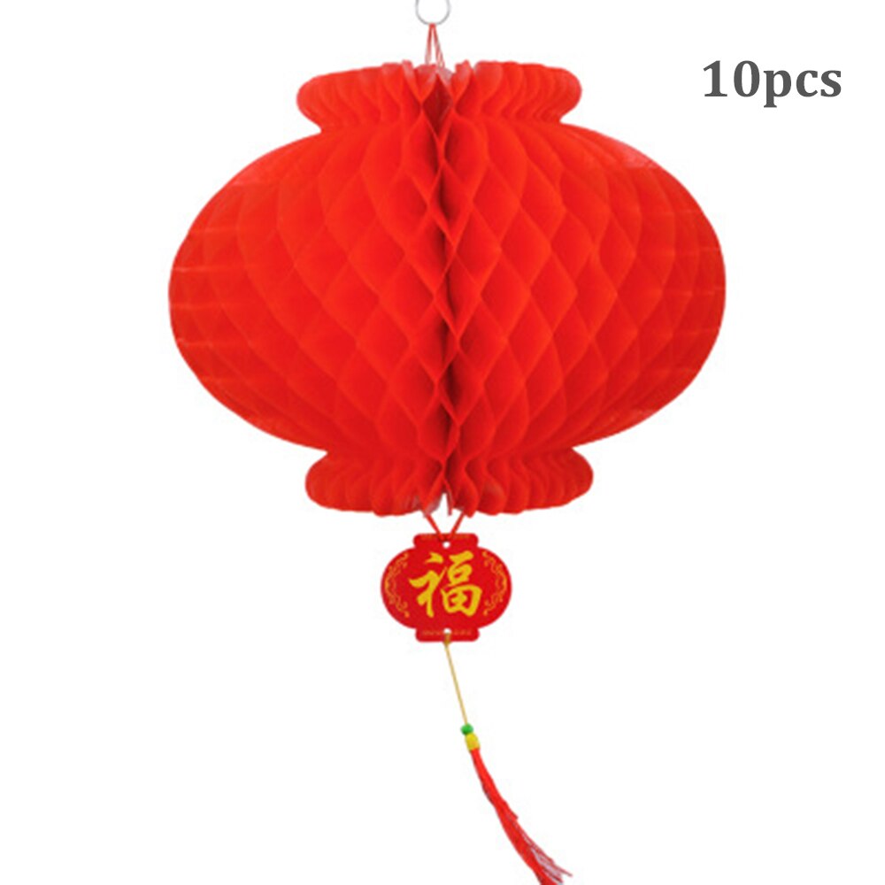 Appeso tradizionale Cinese Lanterna Rossa per Buona Fortuna Felice Anno Nuovo per il Regalo 3D Lanterna Decorare Decorazione Della Casa