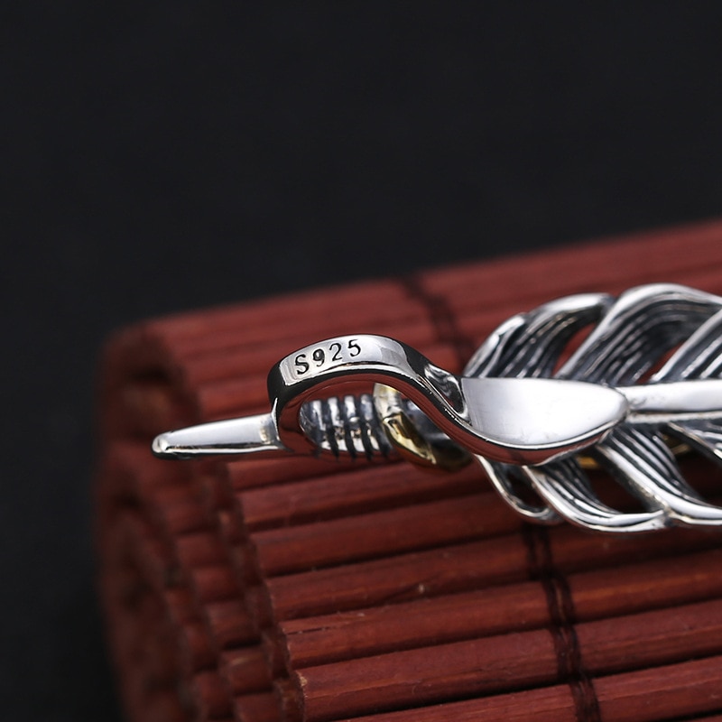 925 Sterling Zilver Veer Hanger Ketting - Dames Heren Retro Thaise Zilver Stijl