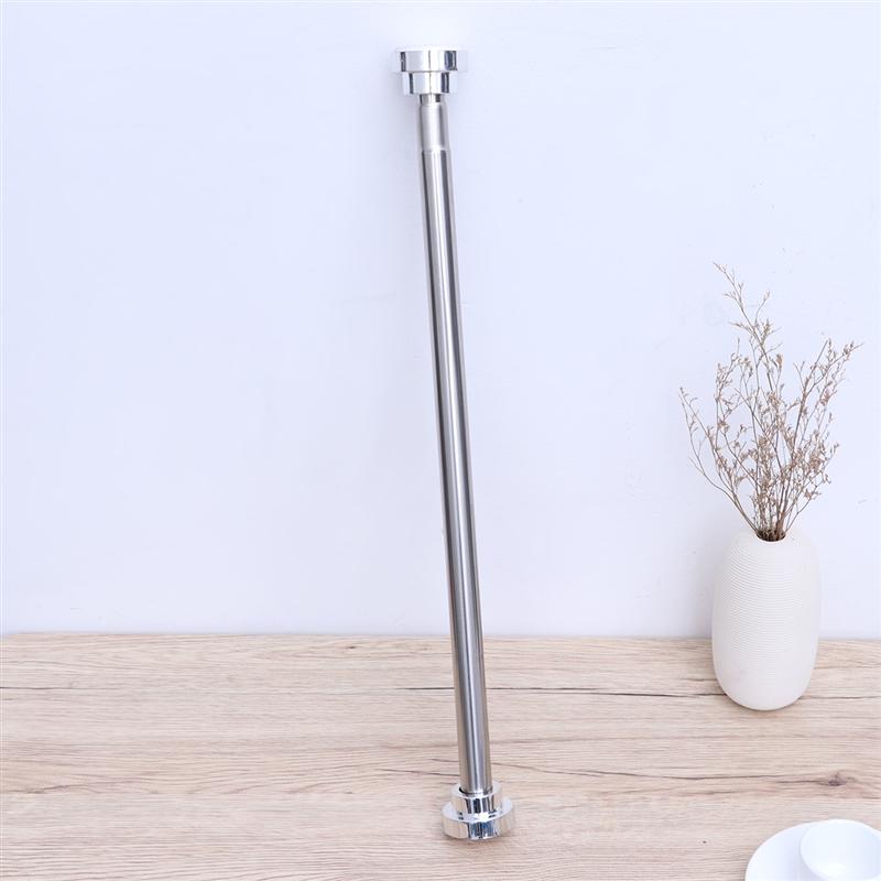 105 C190 CM Adjustable Stainless Steel Spring Tension Rod Rail For Clothes Towel Curtains Spring Telescopic Shower Curtain Rod