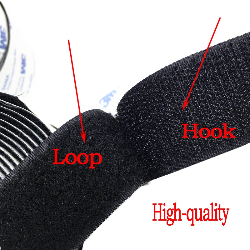 Bande auto-adhésive en Nylon 3M, mètre/lot forte, auto-adhésive, velcro, pour accessoires de bricolage