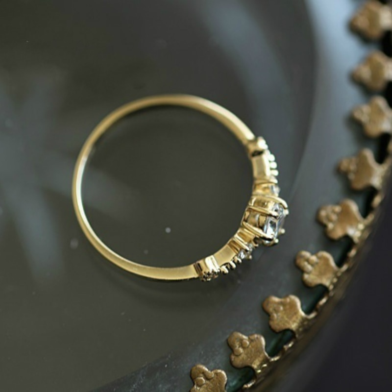 Leuke Dainty vrouwen Sneeuwvlok Ringen Delicate Ringen Ringen Bruiloft Sieraden