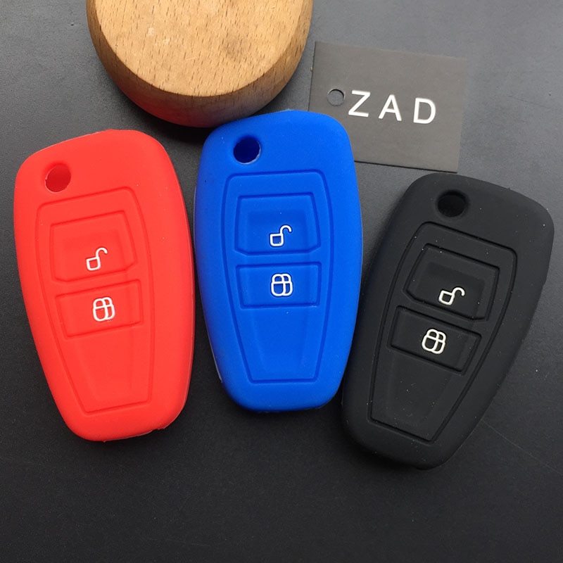 ZAD silicone rubber car key cover case protector fob skin bag shell set for mazda BT50 BT-50 MX5 RX2 2 Button Remote Key Holder