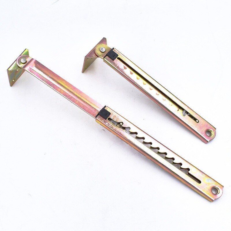 1 Pair Angle Lifting Rod Desk 10/7 Gear Adjusting Hinge Angle Hinge WITH Bracket Cabinet Door Lift Pneumatic Support Hardware