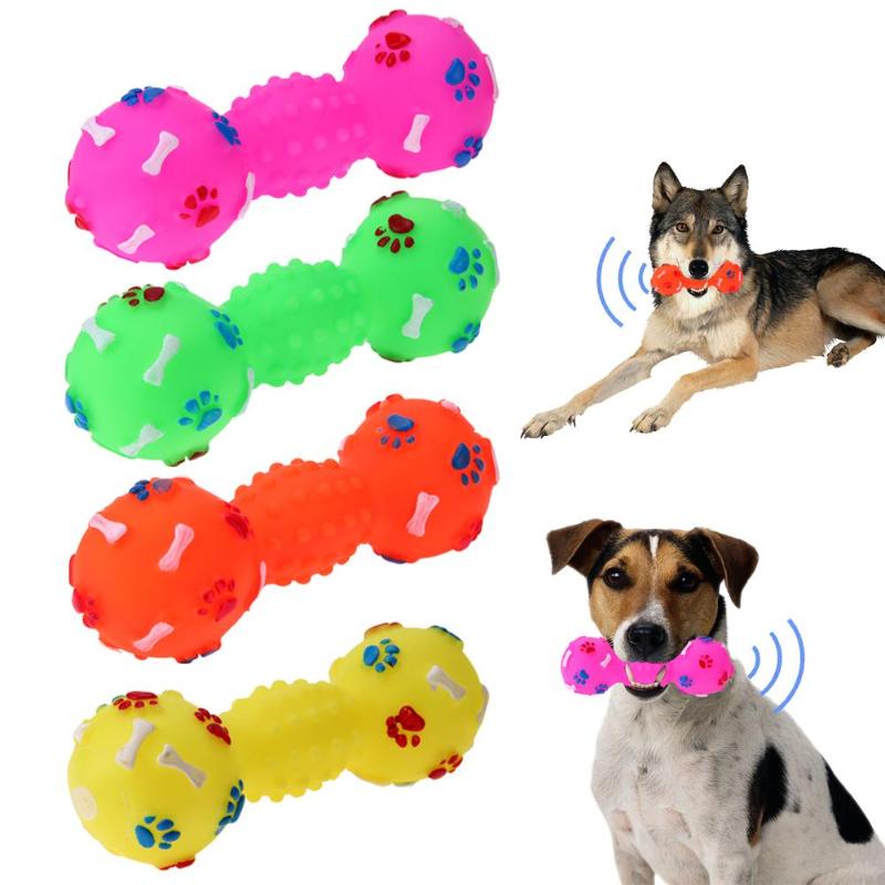 1PC Pet Dog Toy Squeakers Sound Toys Bone Shape Playing Balls for Dog Puppies Pet Chewing Toy Dog Outdoor interaction Products