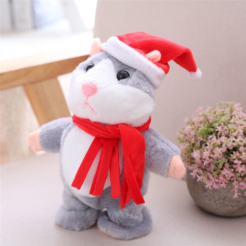 Brutale hamster kerst baby kinderen blik pratend speelgoed: B3 16cm