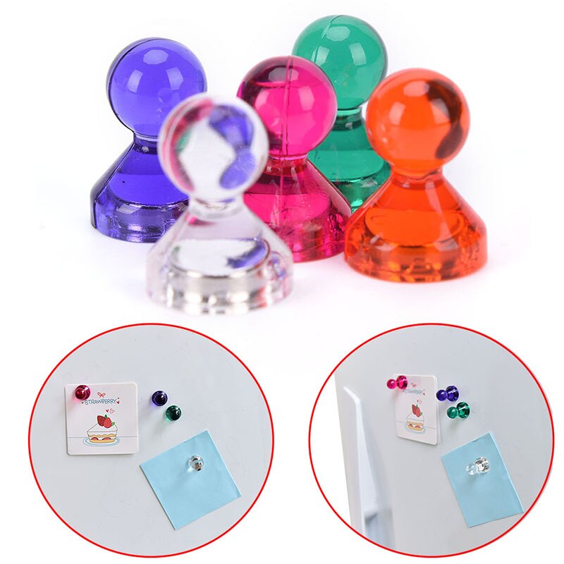 Strong Neodymium Noticeboard Skittle Men Pin Magnets Fridge Diy Whiteboard