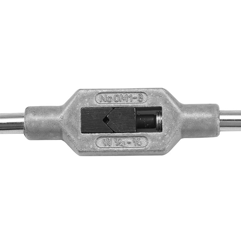 Soporte de llave de terraja de mano ajustable, M1-M8 de herramientas para roscar con mango métrico, accesorios para grifos y juego de troqueles