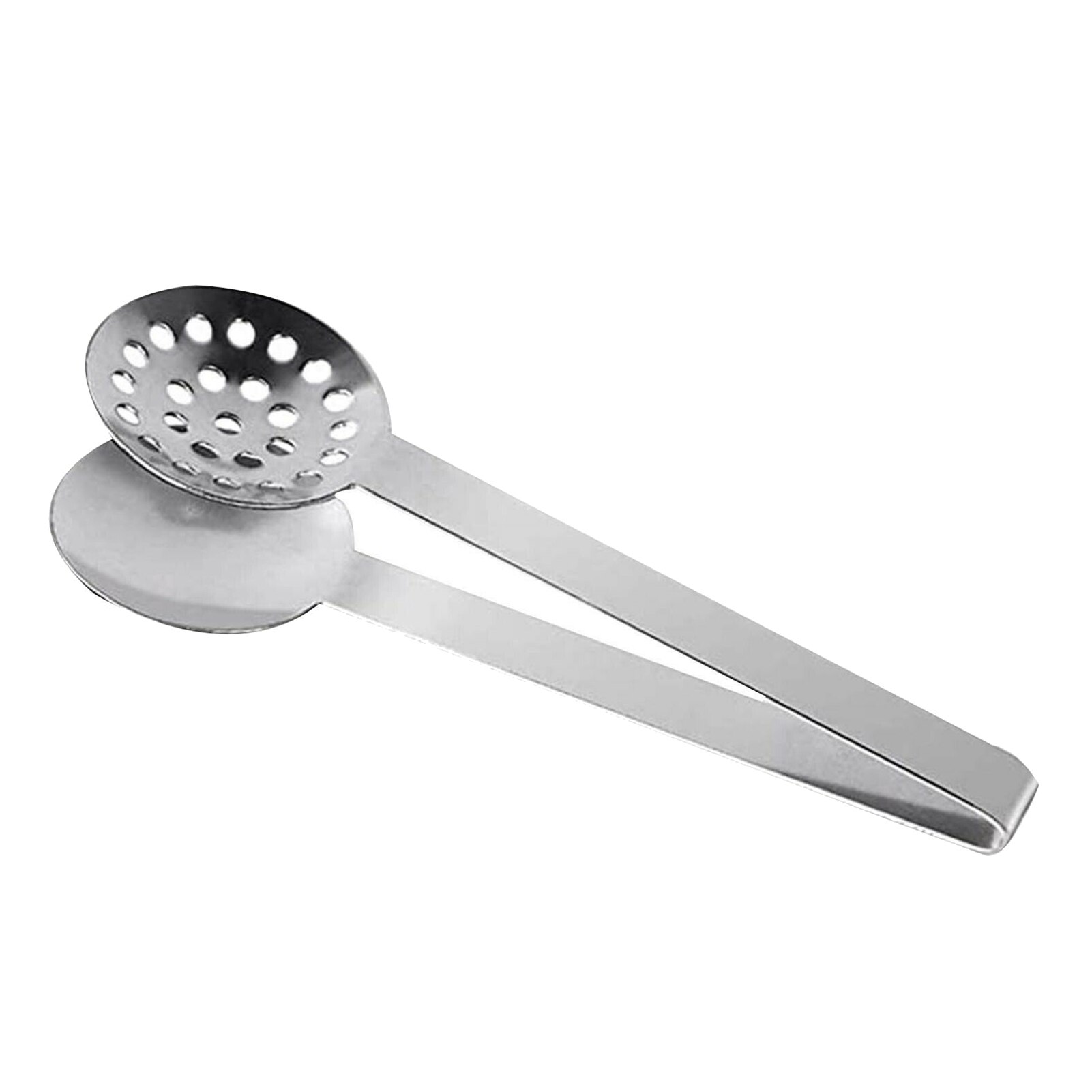 1PCs Silver Stainless Steel Round Tea Bag Tongs Tea Bag Squeezer Holder Grip Clip for Lemon slice Kitchen Tools: Default Title