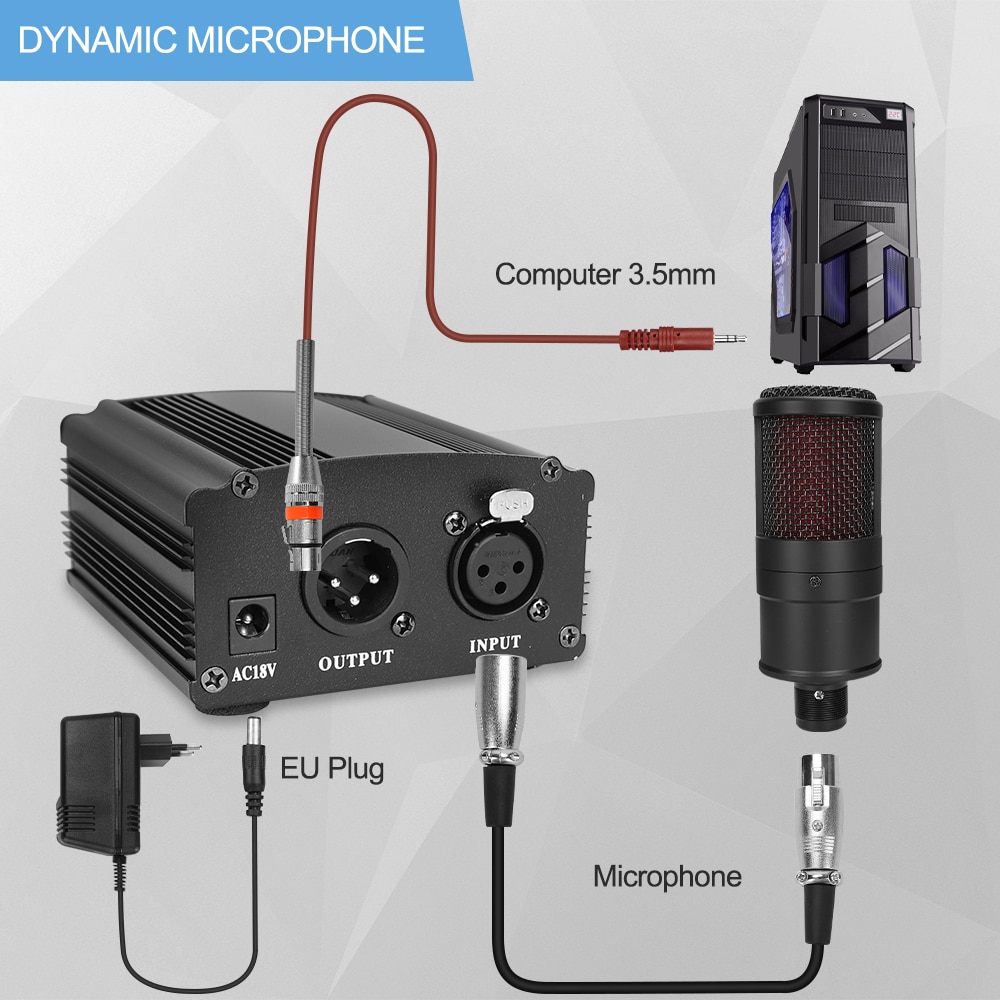 V500 Condenser Microphone For Smart Phone&amp;Laptop 3.5MM Directly Used With Strong Holder Recording Device Phone Microphone