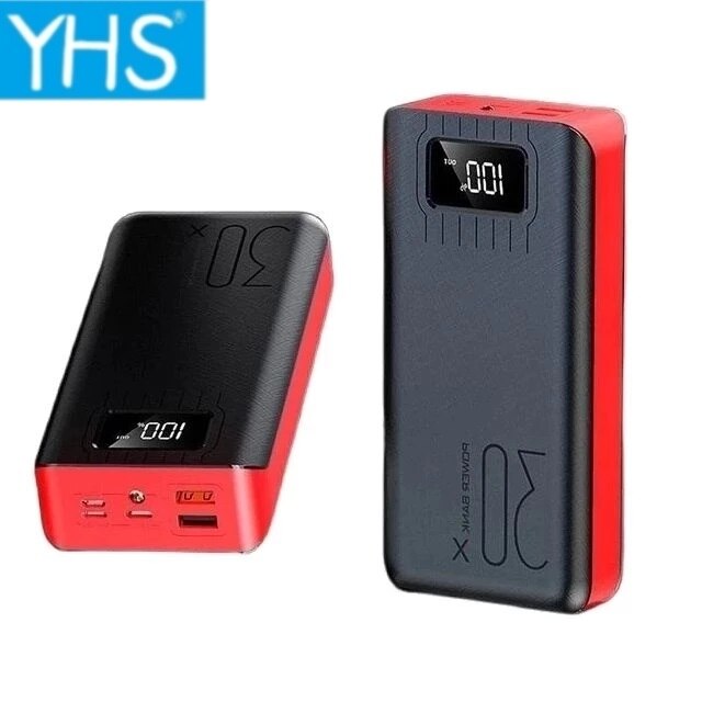 Powerbank 100000 mah, micro-usb, große kapazität, led-display, tragbarer externer akkulader für smartphones (iphone 12 pro max)