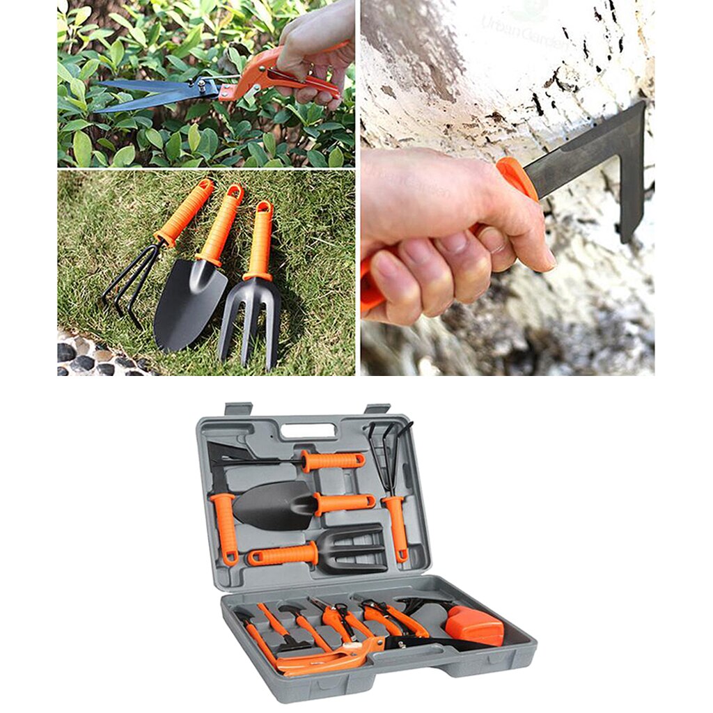 12pcs Durable Heavy-duty Garden Tools Set Potted Plant Gardening Tools Rake