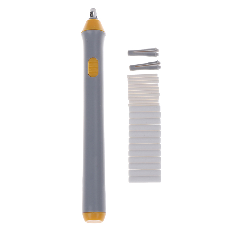 Lápiz eléctrico Kit de goma de borrar a pilas efectos de borrado borrador automático para bocetos con 22 Uds recargas de goma: gray