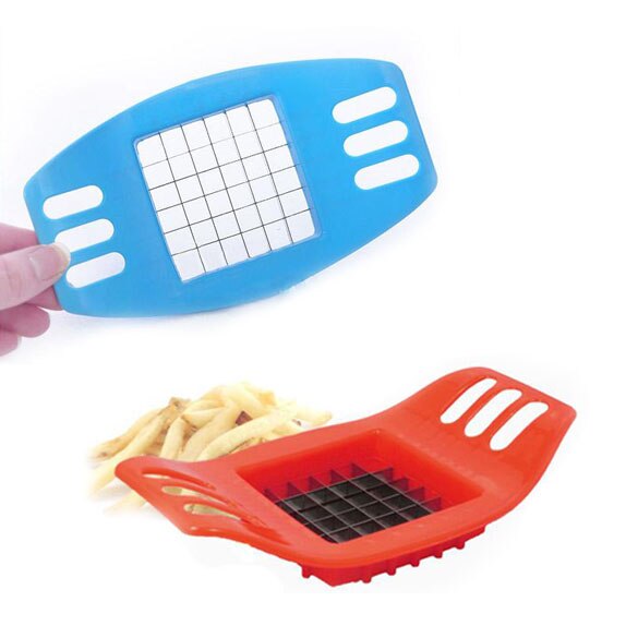 Flambant neuf en acier inoxydable français frites Cutter pomme de terre légumes trancheuse hachoir frites faisant artefact cuisine Cutter accessoire