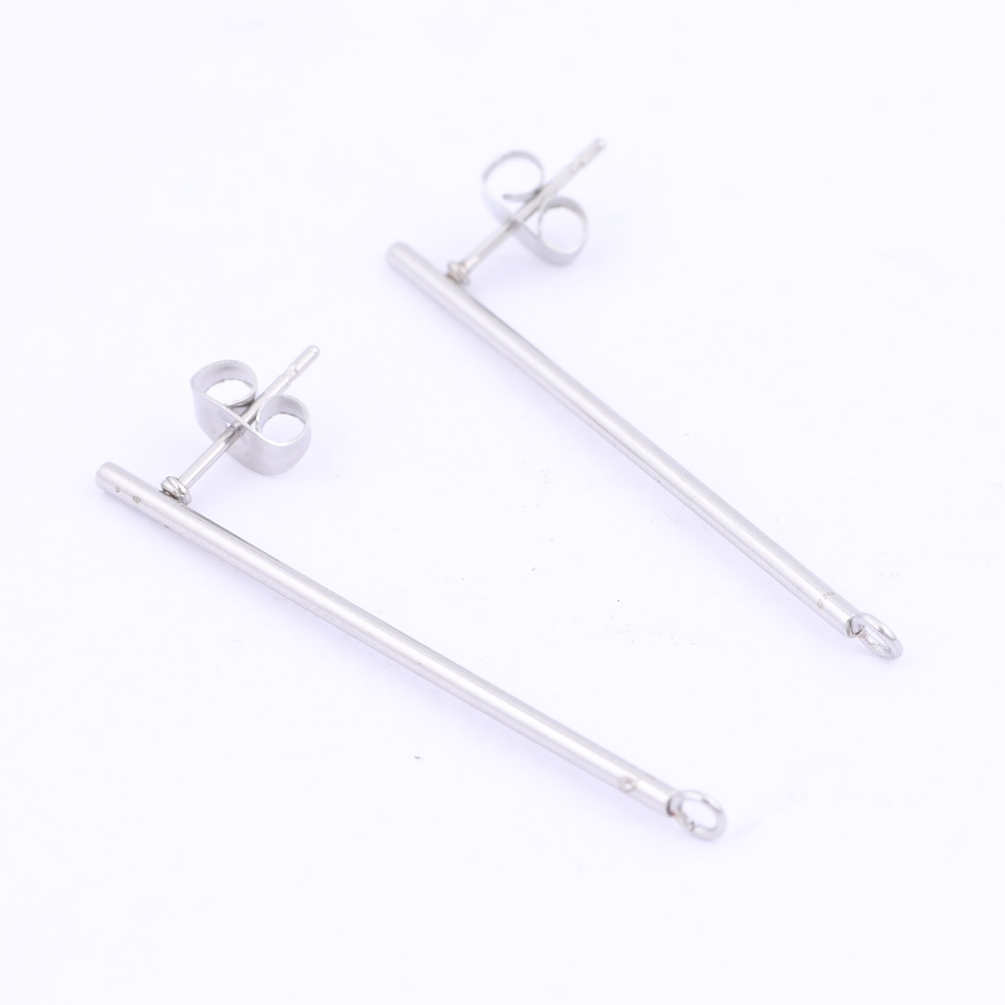 10Pcs Rvs Lange Stok Bar Earring Berichten Vergulde Diy Oor Conectors Voor Sieraden Maken Levert: type 03