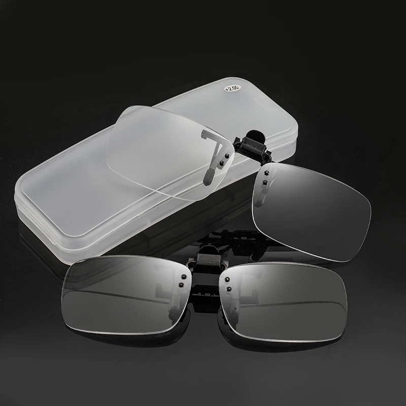 Ienjoy Clip Op Leesbril Vergrootglas Vrouwen Mannen Randloze Presbyopie Bril Clips Lens Flip Up Draagbare Leesbril