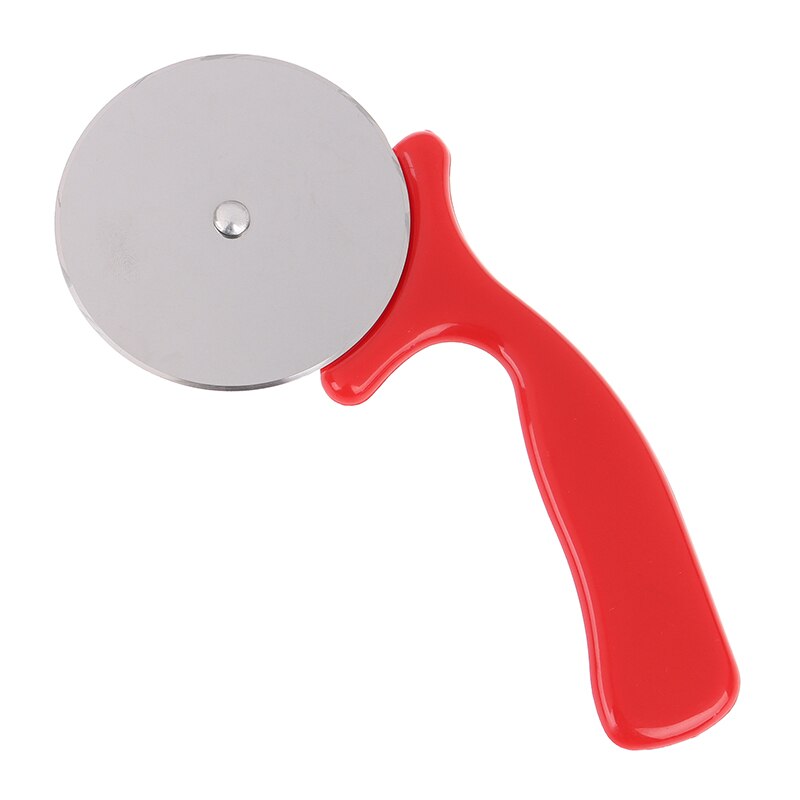 1 st pizzaverktyg rostfria hjul pizzaskärare diameter kniv för skär pizzaverktyg kökstillbehör lager, miljövänligt: Röd