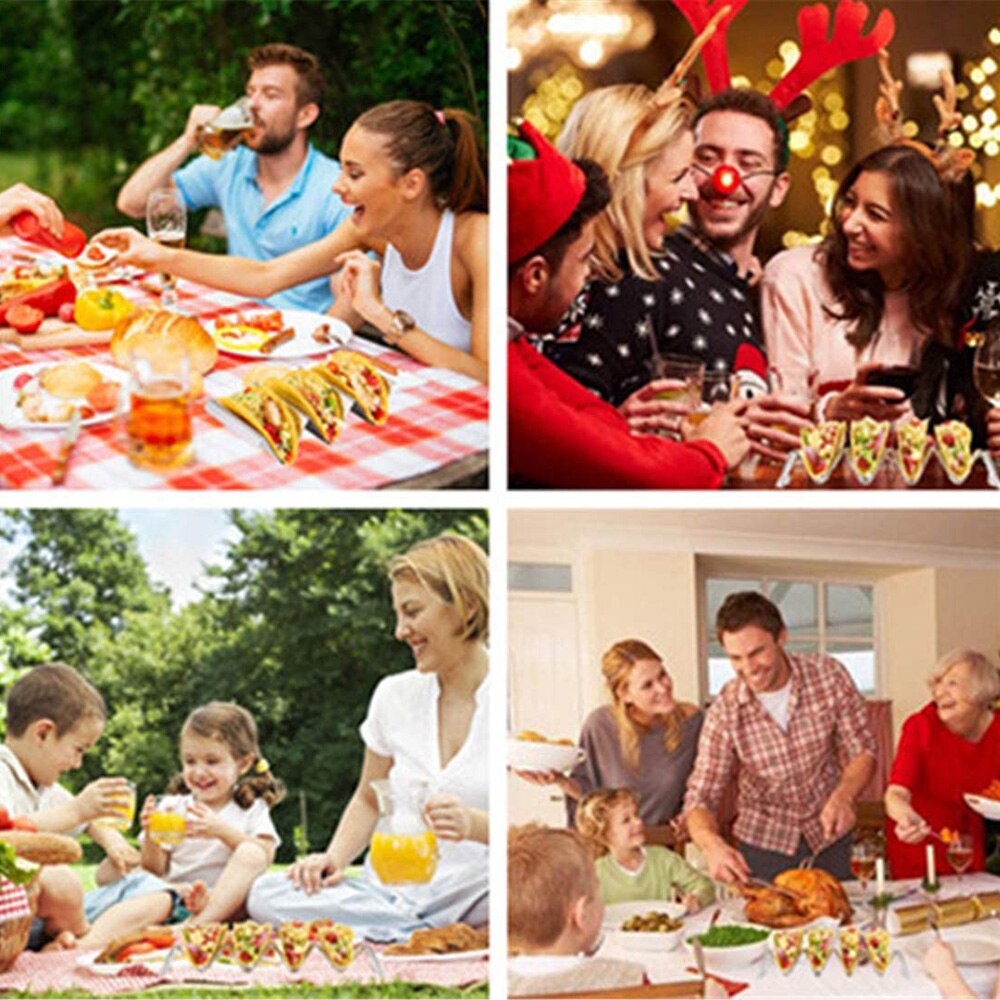 Taco Holder Wave Shape Stainless Steel Stand Taco ... – Grandado