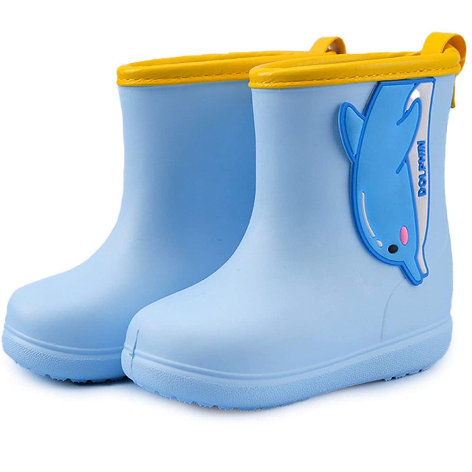 Bottes de pluie quatre saisons pour enfants, bottes de pluie amovibles pour garçons et filles, chaussures imperméables antidérapantes en caoutchouc pour bébés