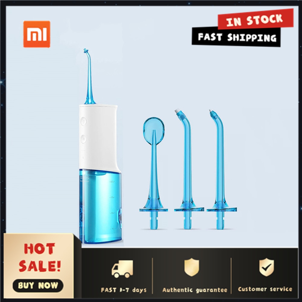 Soocas  w3 oral irrigator dental portable flosser tips usb oppladbart vann jet flosser ipx 7 irrigator for rengjøring av tenner