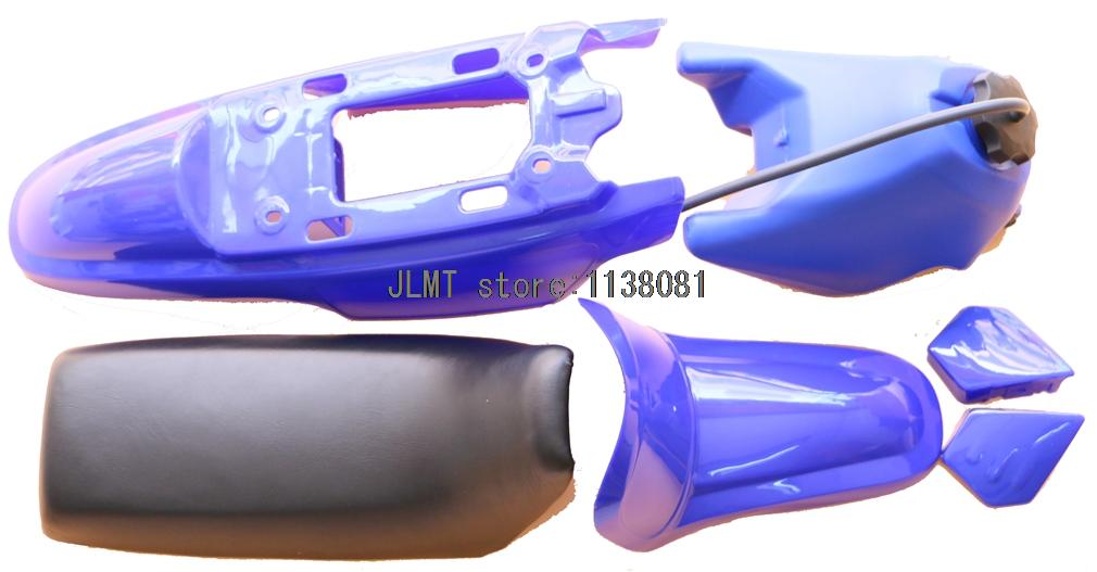 Påbyggnad plast kåpa body kit för  pw50 py50 pw 50 pee wee plast fender kaross säte gas tank kit