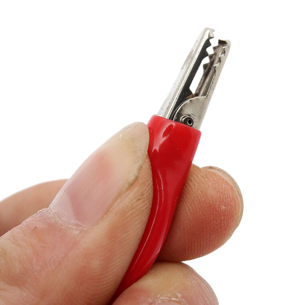 2Pcs Praktische Probe Multimeter Test Lead & Alligator Krokodil Clip Elektrische Klem Voor Fluke Meter Testen Rood + Zwart