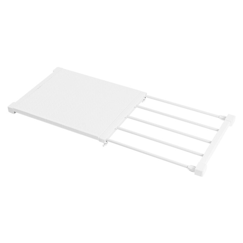 Retractable Closet Organizer Shelf Adjustable Kitchen Cabinet Storage Holder Cupboard Rack Wardrobe Organizer Bathroom Shelf