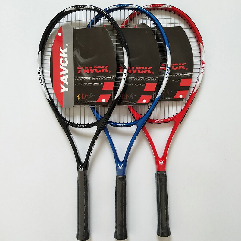 Raquete de tênis profissional composto carbono padel raquetes raquete de tenis para iniciante treinamento com saco overgrip