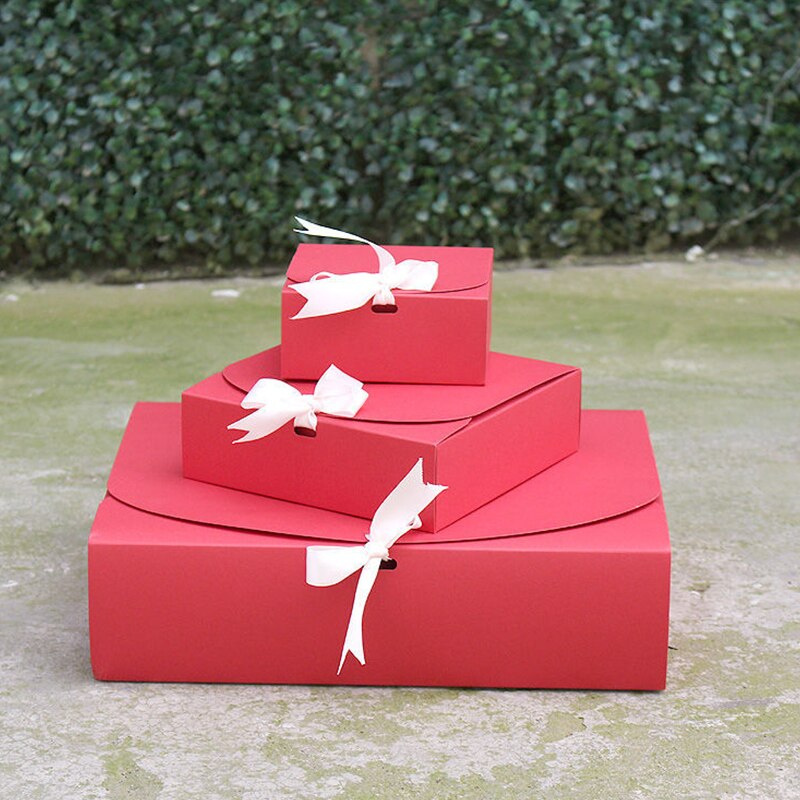 StoBag – boîte Kraft pour biscuits, emballage pour chemise de joyeux noël, impression personnalisée pour anniversaire et mariage, 10 pièces