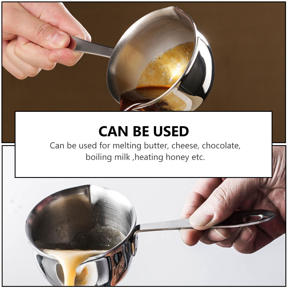 Cheese Melting Pot Stainless Steel Pot Kitchen Heating Bowl Chocolate Baking Melting Pot