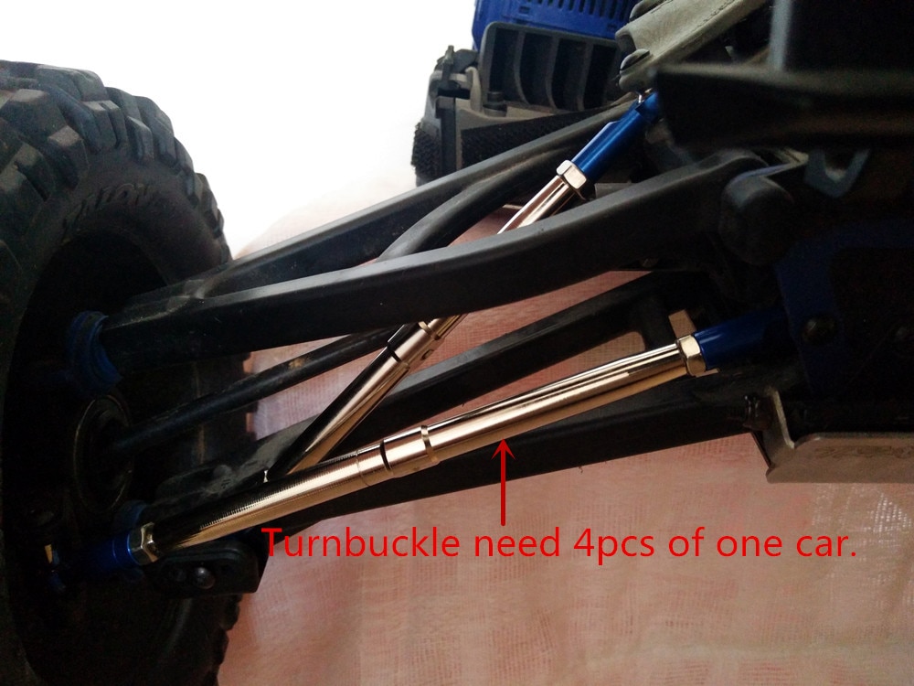 2pcs Steering Links Turnbuckles for RC Traxxas 1/10 E-REVO E REVO 2.0 VXL Summit 5338R 5338A 8638 8646
