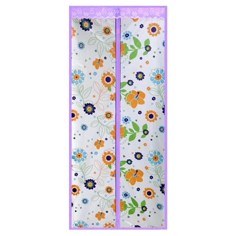 Air Conditioner Room/Kitchen Magnetic Screen Door Magnetic Thermal Insulated Mesh Screen Door Curtain