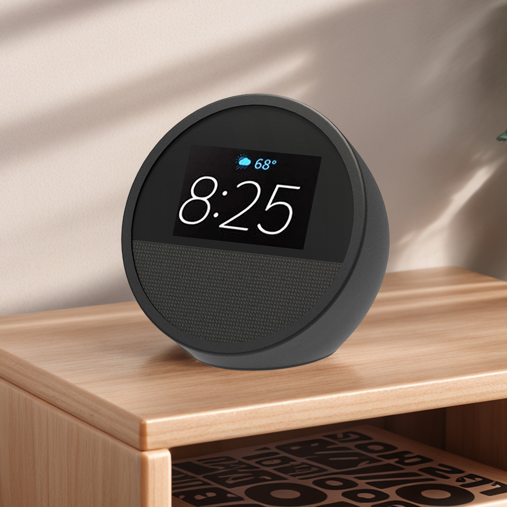 Luidsprekerhoes Beschermhoes voor Echo Spot 2024 Luidsprekerbeschermhoes Anti-kras Siliconen stofdichte hoes voor Echo