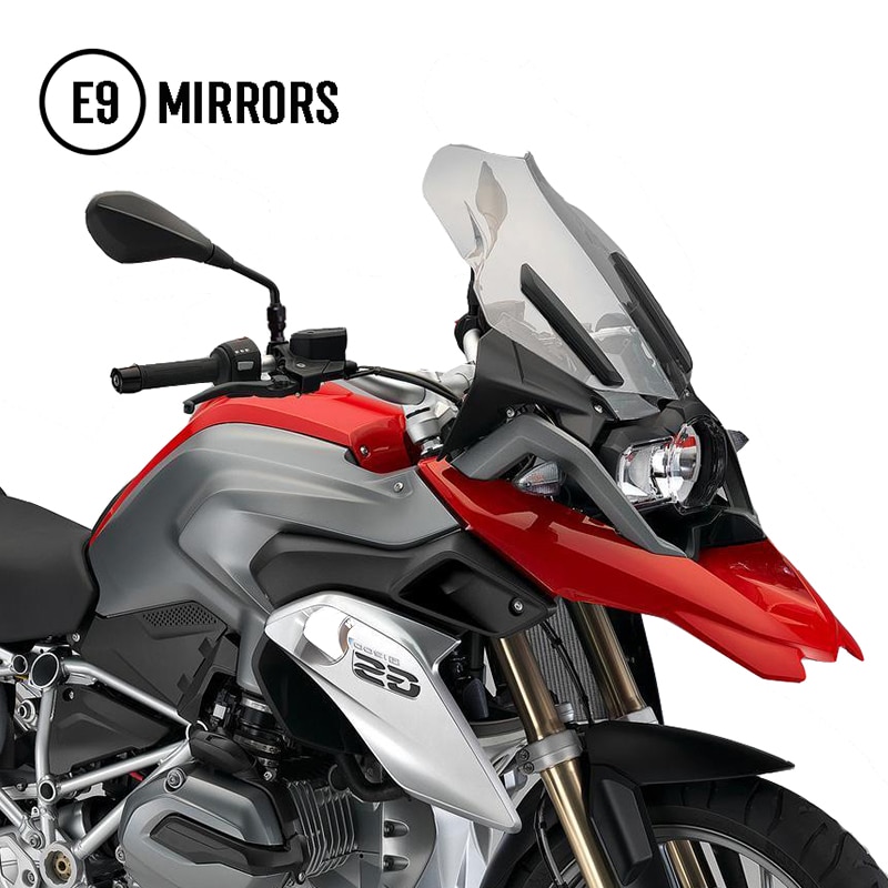 Motorsykkel speil bakoversikt universal motorsykkel for bmw  r1200gs f800gs f650gs f700gs s1000r r nine t motorsykkel tilbehør
