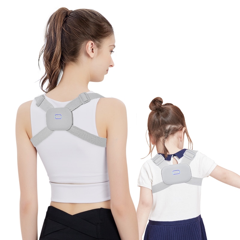 Entraîneur de Posture Intelligent réglable correcteur de Posture Intelligent orthèse supérieure du dos soutien de la clavicule rappel de Vibration soulagement de la douleur