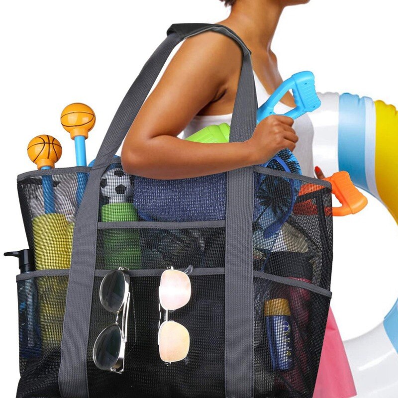 Waterproof Swimming Bags Multifunctional Mesh Beach Storage Bags Sports Travel Shopping SPA Shoulder Handbag