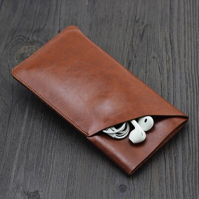 Uniwersalny futerał prosty skórzany pokrowiec retro prosta etui na Z mi fioletowy mi power bank etui 20000mah 10000mah: 20000mah / coffee 2 layer