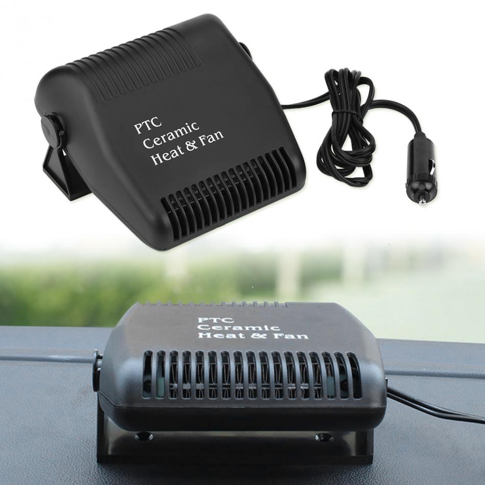 2 in 1 Auto Car Heater Heating PTC Ceramic Heating Cooling Fan Heater Defroster Demister Vehicle Dryer Window Screen