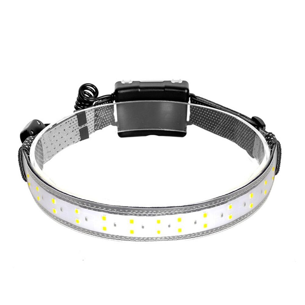 350LM Draagbare Lichtgewicht Zachte Led Koplamp Outdoor Fietsen Hoofdband Licht Waterdichte Hoofd Lamp Emergency Lantaarn Spotlight: Default Title