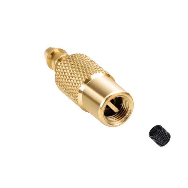Brass Air Compressor Closed Flow Tire Heavy Duty Lock Car Tire Inflator Nozzle Adapter Pump Chuck Quick Converter Head: With spring