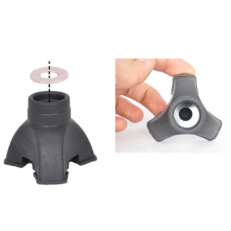 1Piece Walking Stick End Tripod Cane Tips Self Standing Rubber NON-SLIP End Bottom