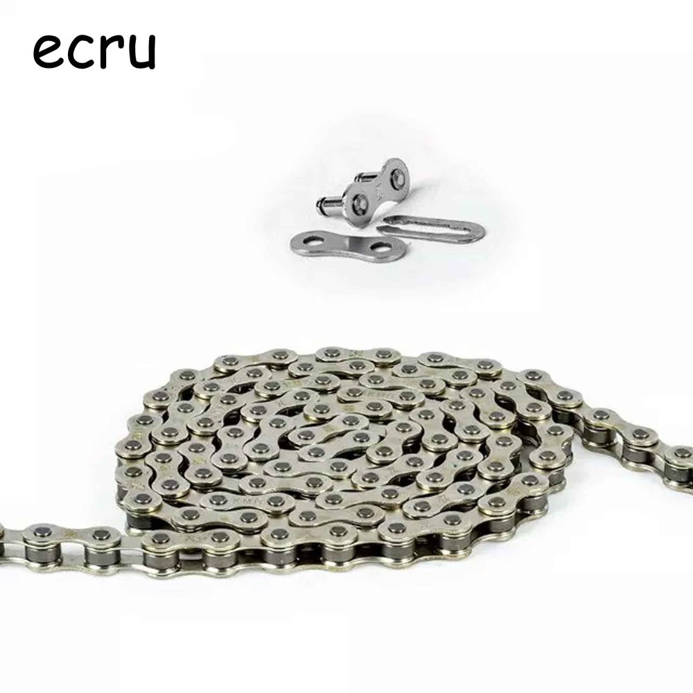 Fixed gear track bike bicycle chain single speed chain magic button chain colorful 98 links CZC004: ecru