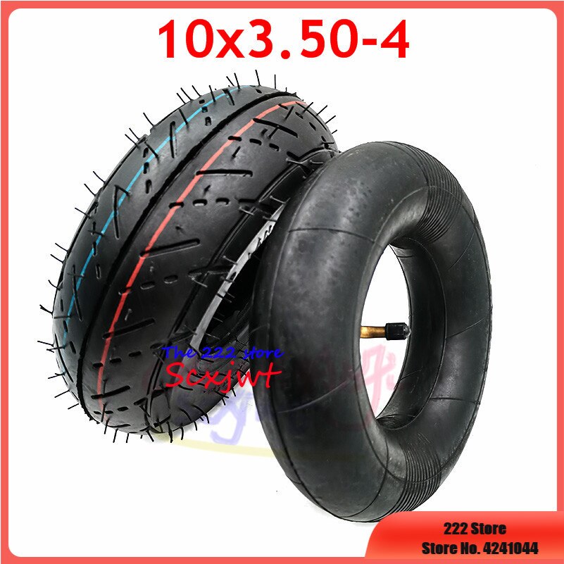 Mini moto osa 10 tuumaa 10 x 350-4 sisä- ja ulkorengas 10 x 3.50-4 putken rengas mini moto 4 tuuman pyörännapaiselle skootterille