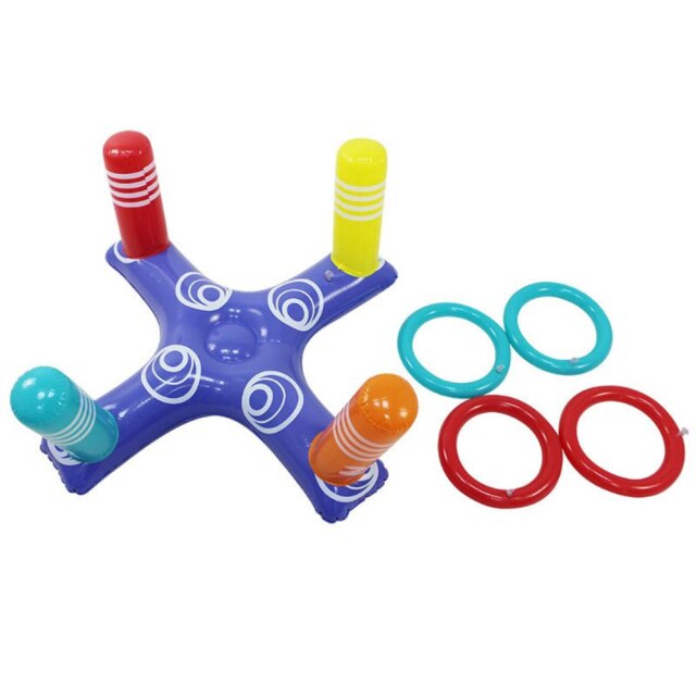 Opblaasbare Ring Gooien Beentje Zwemmen Ring Toss Pool Game Toy Kids Volwassenen Outdoor Zwembad Beach Fun Zomer Water Speelgoed: Default Title