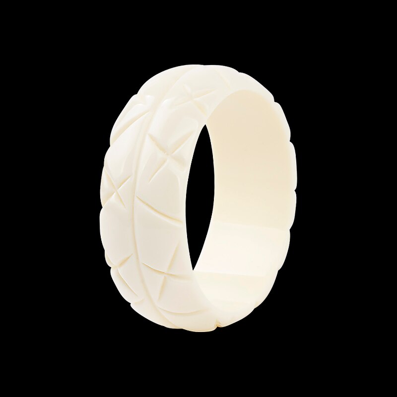 GuanLong Resin Crafts Jewelry Bangles Pulseiras For Women High Street Show Bracelet: Blue White Zinc Plated