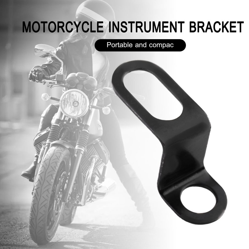 Motorcycle Instrument Brackets Motorbike Scooter Odometer Tachometer Speedometer Bracket Retro Black Motor Meter Mount Stand
