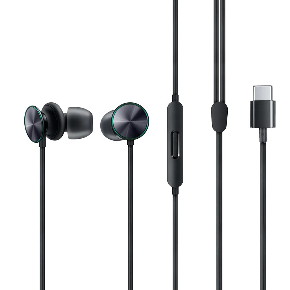 MH151 Hi-Res Original OPPO O Fresh Stereo Earphones Type C &amp; 3.5mm A9 A5 A31 A9 R15 Reno ace Reno 2z 3 Pro 10x Find X2 R17 Pro